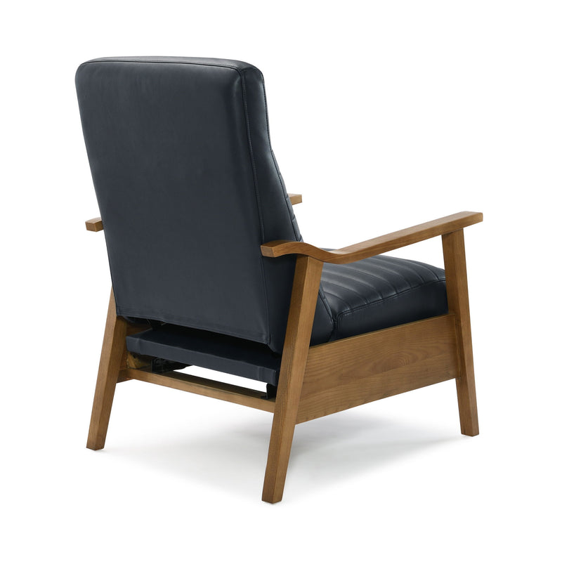 Asher - Modern Push Back Recliner With Wood Arms - R&R Furniture Gallery (Fountain Valley, CA)