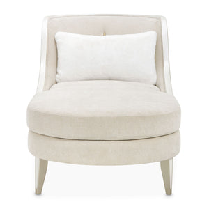 La Marisia - Chenille Chaise - Tranquil / Light Champagne - R&R Furniture Gallery (Fountain Valley, CA)