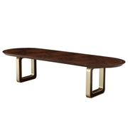 Houston - Oval Dining Table - Walnut - R&R Furniture Gallery (Fountain Valley, CA)