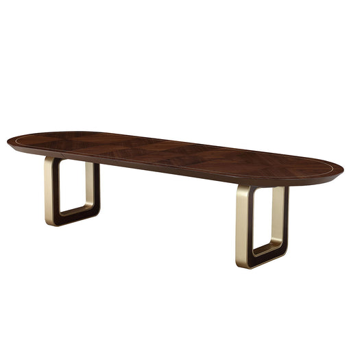 Houston - Oval Dining Table - Walnut - R&R Furniture Gallery (Fountain Valley, CA)