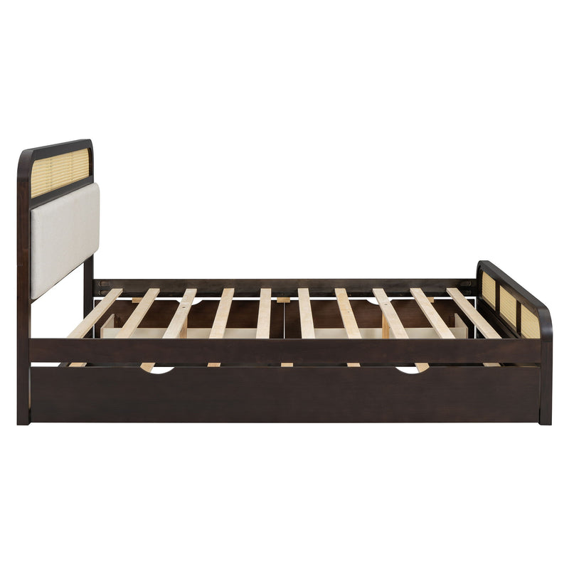 Platform Bed With Trundle And 2 Drawers - R&R Furniture Gallery (Fountain Valley, CA)