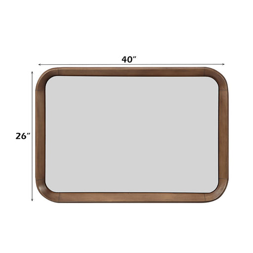 Harvey - Accent Mirror - Walnut - R&R Furniture Gallery (Fountain Valley, CA)