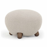 Pucker - Boucle Ottoman - Warm Gray - R&R Furniture Gallery (Fountain Valley, CA)