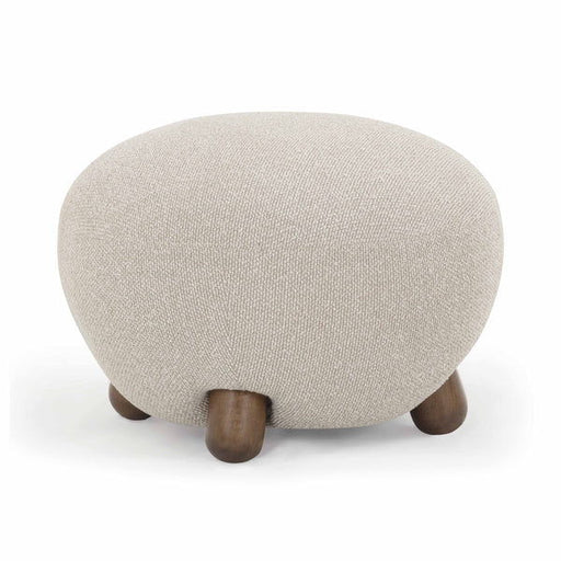 Pucker - Boucle Ottoman - Warm Gray - R&R Furniture Gallery (Fountain Valley, CA)
