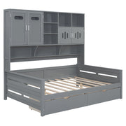 Daybed With All-In-One Cabinet And Shelf - R&R Furniture Gallery (Fountain Valley, CA)