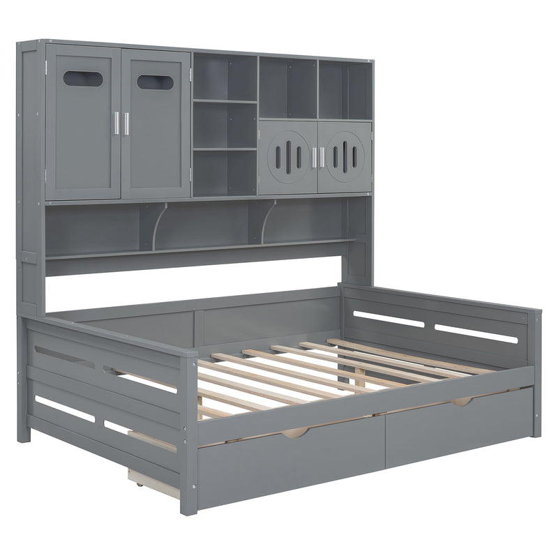 Daybed With All-In-One Cabinet And Shelf - R&R Furniture Gallery (Fountain Valley, CA)