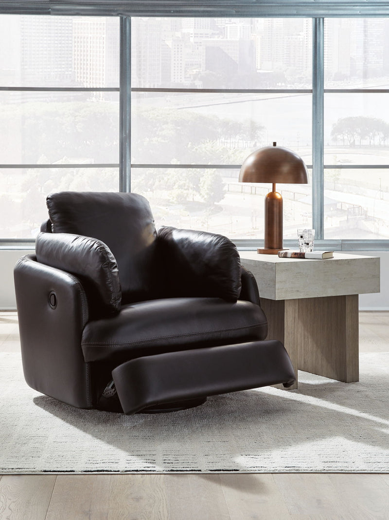 Modmax II - Swivel Glider Recliner - Black - R&R Furniture Gallery (Fountain Valley, CA)