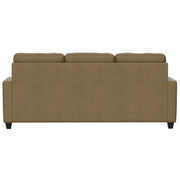 2 Piece Sofa With Chaise, Comfortable Seating For 3, Tapered Feet, USB Charging Console - Brown - R&R Furniture Gallery (Fountain Valley, CA)