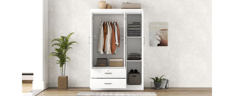 3 Door Wardrobe With 2 Drawers - R&R Furniture Gallery (Fountain Valley, CA)