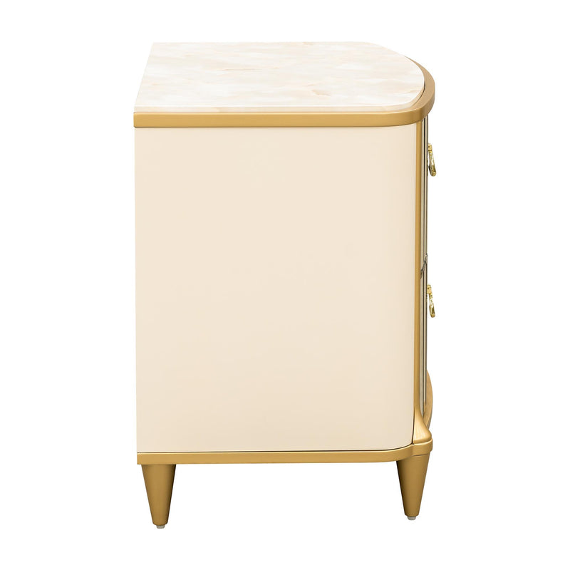 Scotts Square - Nightstand - Light Champagne - R&R Furniture Gallery (Fountain Valley, CA)