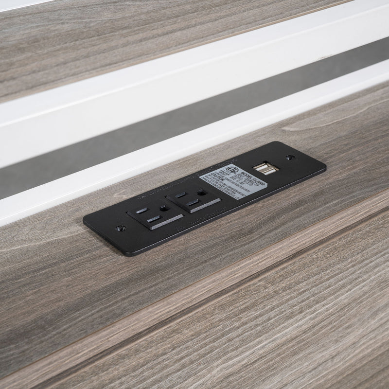 Platform Bed Frame With Trundle, USB Ports And Slat Support, No Box Spring Needed - R&R Furniture Gallery (Fountain Valley, CA)