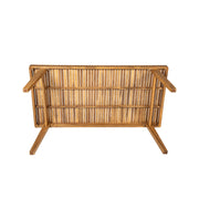 Outdoor Dining Table With Slatted Top, Ideal For Patio - R&R Furniture Gallery (Fountain Valley, CA)
