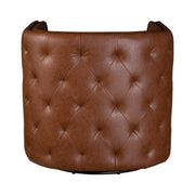 Swivel Chair With Tufted Barrel Design And Nailhead Accents - R&R Furniture Gallery (Fountain Valley, CA)