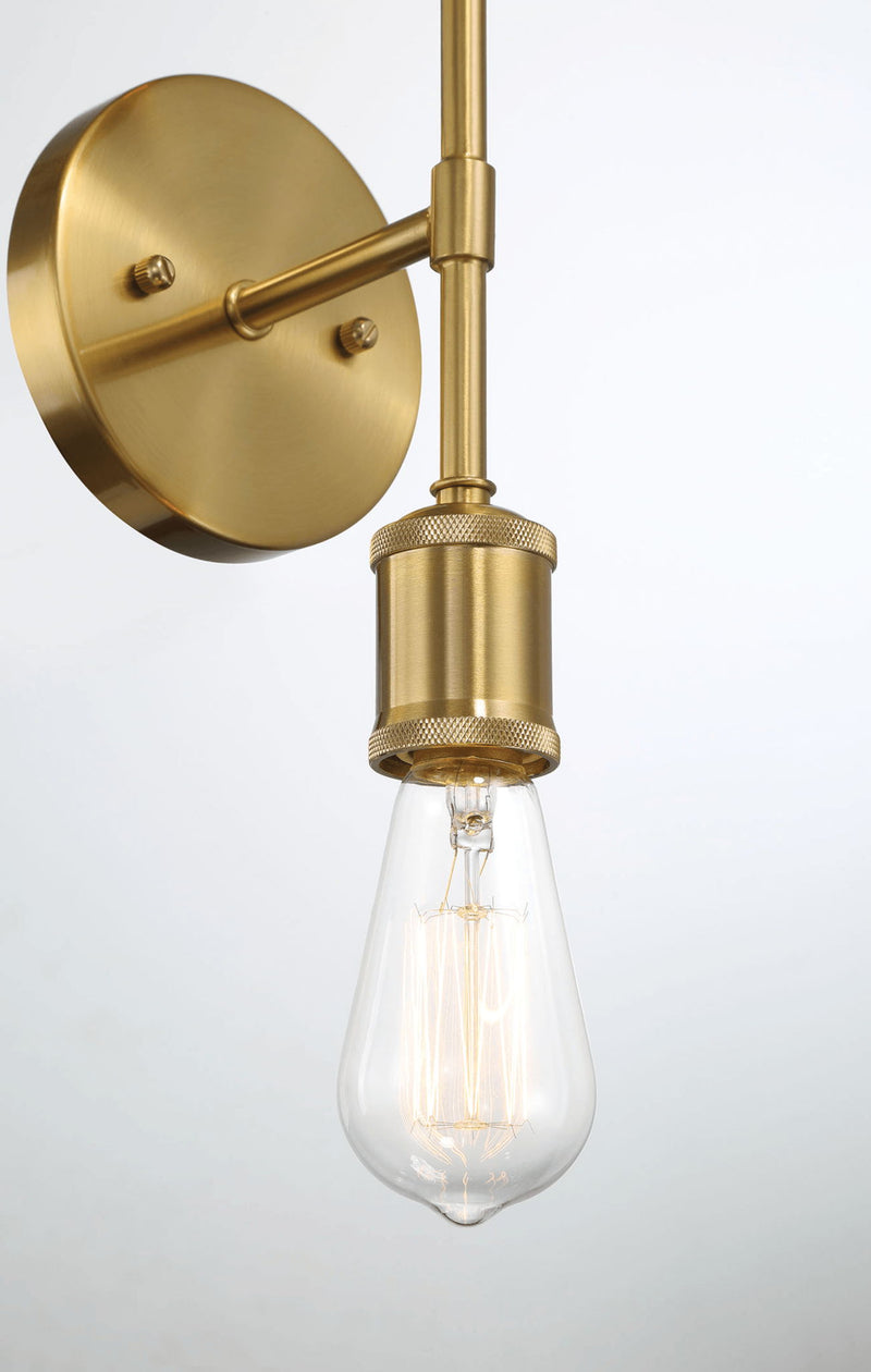 Reverie - Double Lights Bathroom Wall Sconce Over Mirror - Clear / Gold - R&R Furniture Gallery (Fountain Valley, CA)