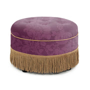 Yolanda - Luxurious Upholstery Round Upholstered Accent Ottoman - R&R Furniture Gallery (Fountain Valley, CA)