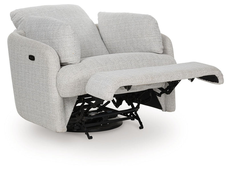 Alainmont Next-Gen Nuvella - Swivel Power Recliner - R&R Furniture Gallery (Fountain Valley, CA)