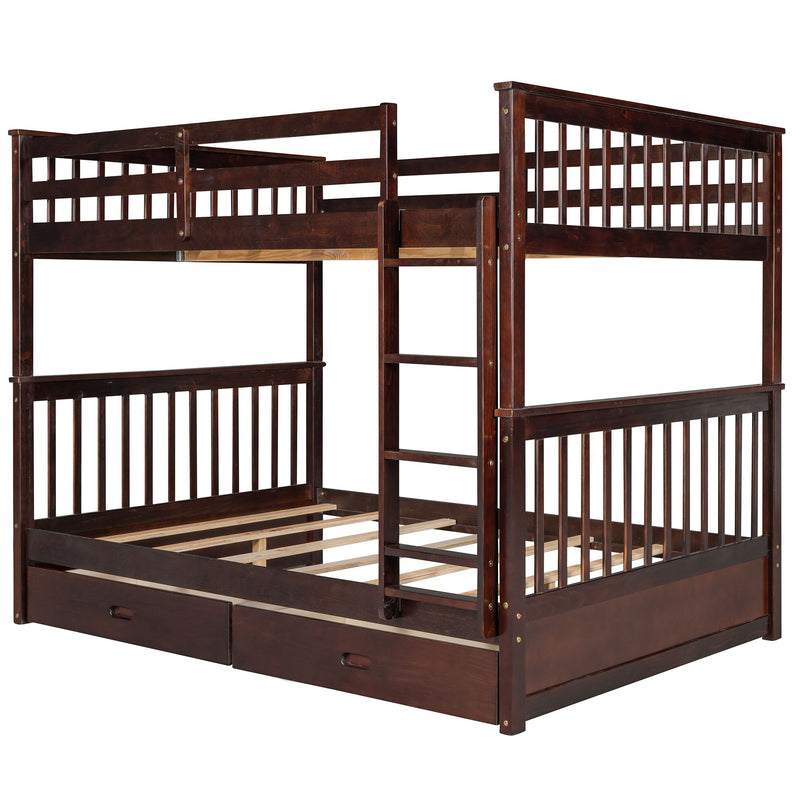 Bunk Bed With Ladders And 2 Storage Drawers - R&R Furniture Gallery (Fountain Valley, CA)