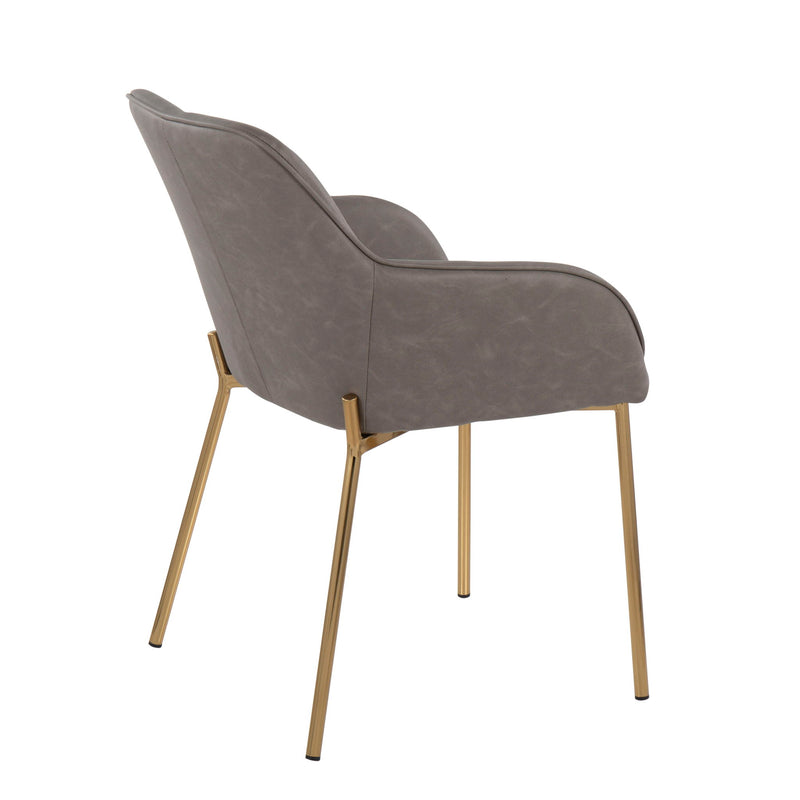 Lumi Source Daniella contemporary dining chair set of 2 with sleek modern design and upholstered seats for stylish dining rooms.