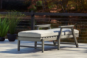 Visola - Chaise Lounge with Cushion - Gray - R&R Furniture Gallery (Fountain Valley, CA)