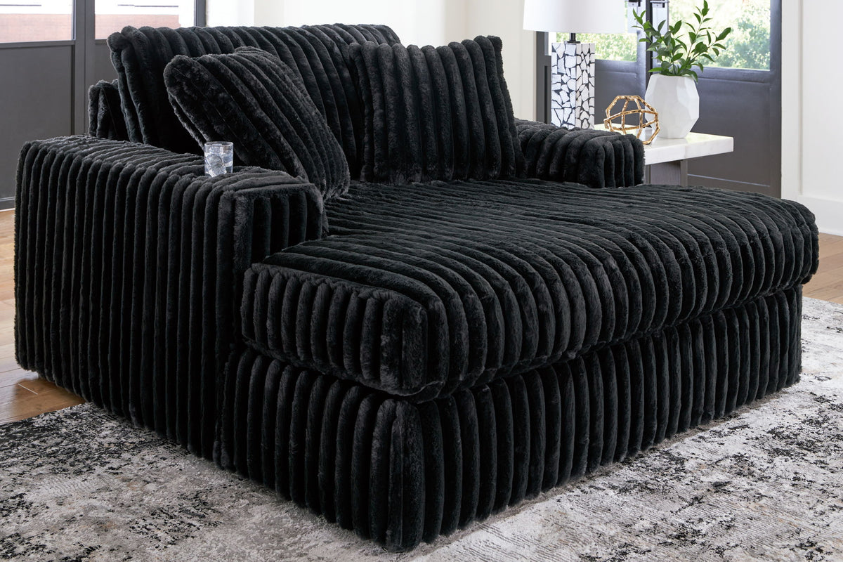 Midnight-Madness - Oversized Chaise - R&R Furniture Gallery (Fountain Valley, CA)