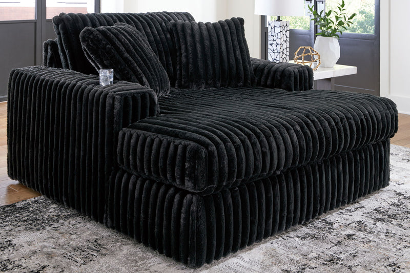Midnight-Madness - Oversized Chaise - R&R Furniture Gallery (Fountain Valley, CA)