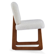 Dining Chair With Curved Legs (Set of 2) - Beige / Brown - R&R Furniture Gallery (Fountain Valley, CA)