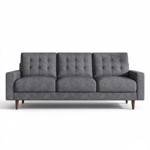 3 Seat Sofa Couch With Tufted Back Upholstered Couch For Living Room