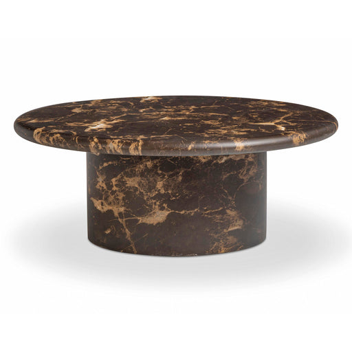 Byron - Round Coffee Table - Dark Brown - R&R Furniture Gallery (Fountain Valley, CA)