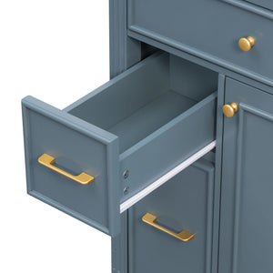 Freestanding Bathroom Vanity With Sink, Soft Close Door, Tip Out Drawer