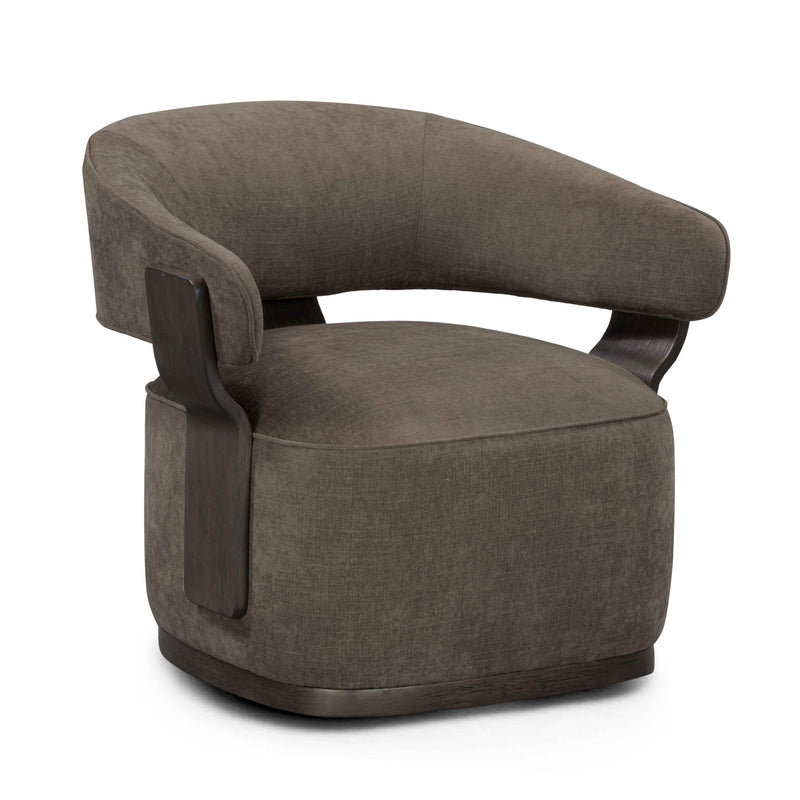 Madison - Linen Chenille Swivel Accent Chair - R&R Furniture Gallery (Fountain Valley, CA)