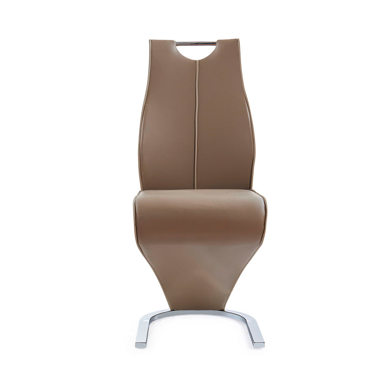 Tony - Dining Chairs (Set of 2) - Brown / Beige - R&R Furniture Gallery (Fountain Valley, CA)