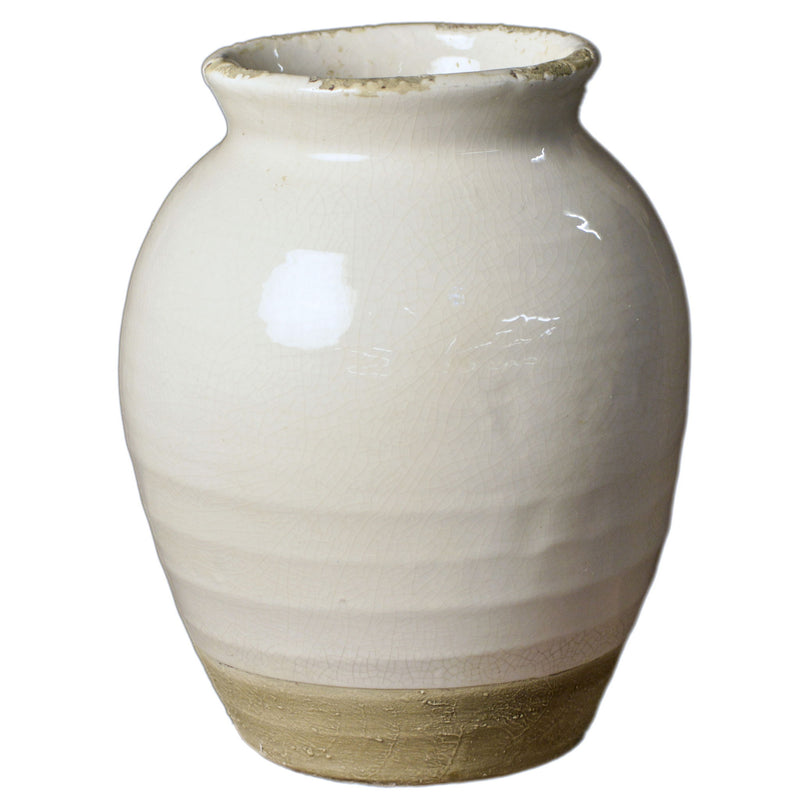 Solange - Vase - Off White And Natural Tone