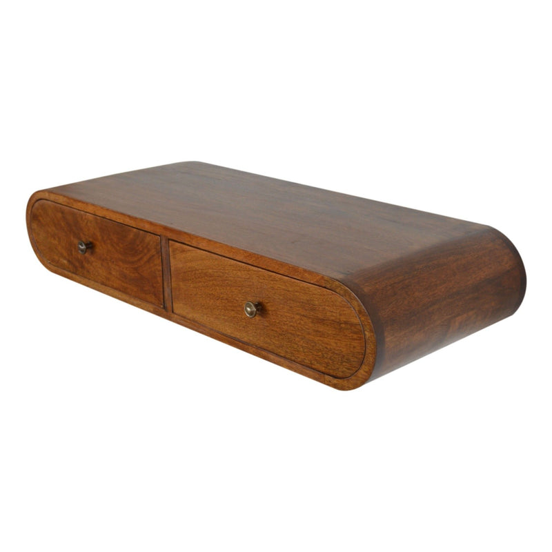 London - Floating Console - Chestnut - R&R Furniture Gallery (Fountain Valley, CA)