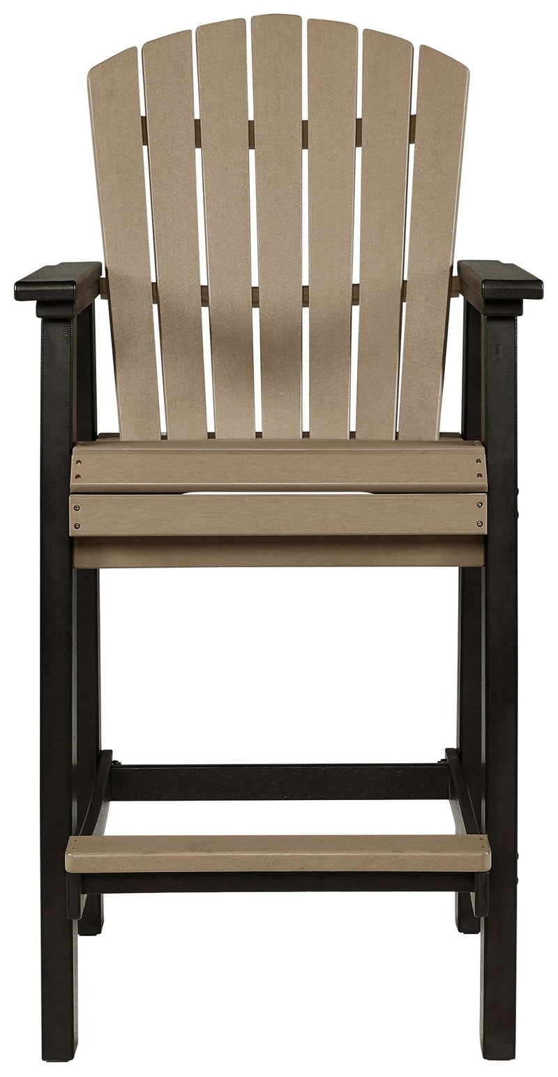 Fairen Trail - Tall Barstool (Set of 2) - Black / Driftwood - R&R Furniture Gallery (Fountain Valley, CA)