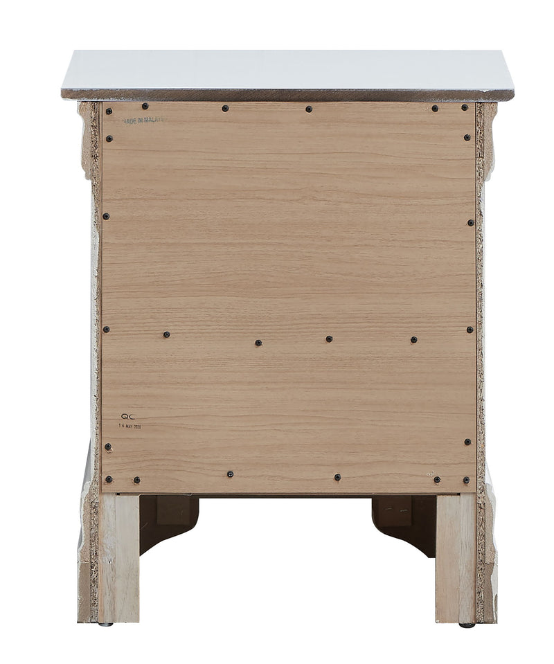 Decorative accent nightstand by Glory Furniture featuring a sleek wooden surface and modern design for stylish bedroom decor.