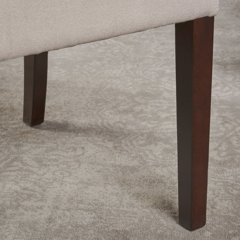 Modern Wingback Dining Chair (Set of 2) With Upholstered - Ivory - R&R Furniture Gallery (Fountain Valley, CA)