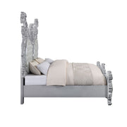 Valkyrie - Eastern King Bed - Synthetic Leather & Antique Platinum - R&R Furniture Gallery (Fountain Valley, CA)