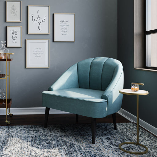 Brook - C Side Table - White / Gold - R&R Furniture Gallery (Fountain Valley, CA)