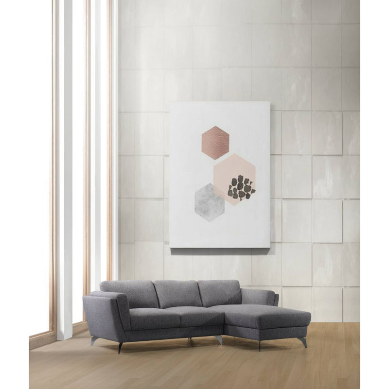 Beckett - Sectional Sofa - Gray Fabric - R&R Furniture Gallery (Fountain Valley, CA)