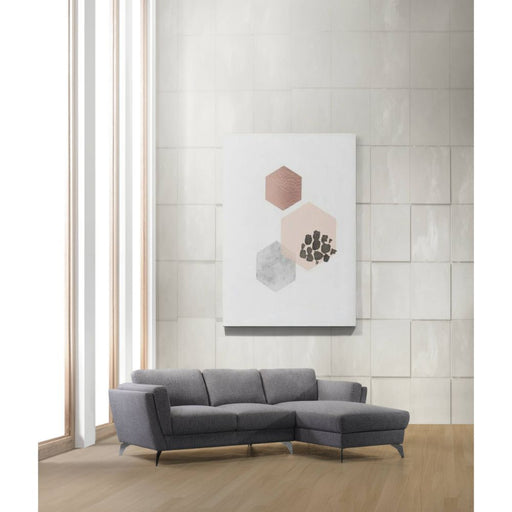 Beckett - Sectional Sofa - Gray Fabric - R&R Furniture Gallery (Fountain Valley, CA)