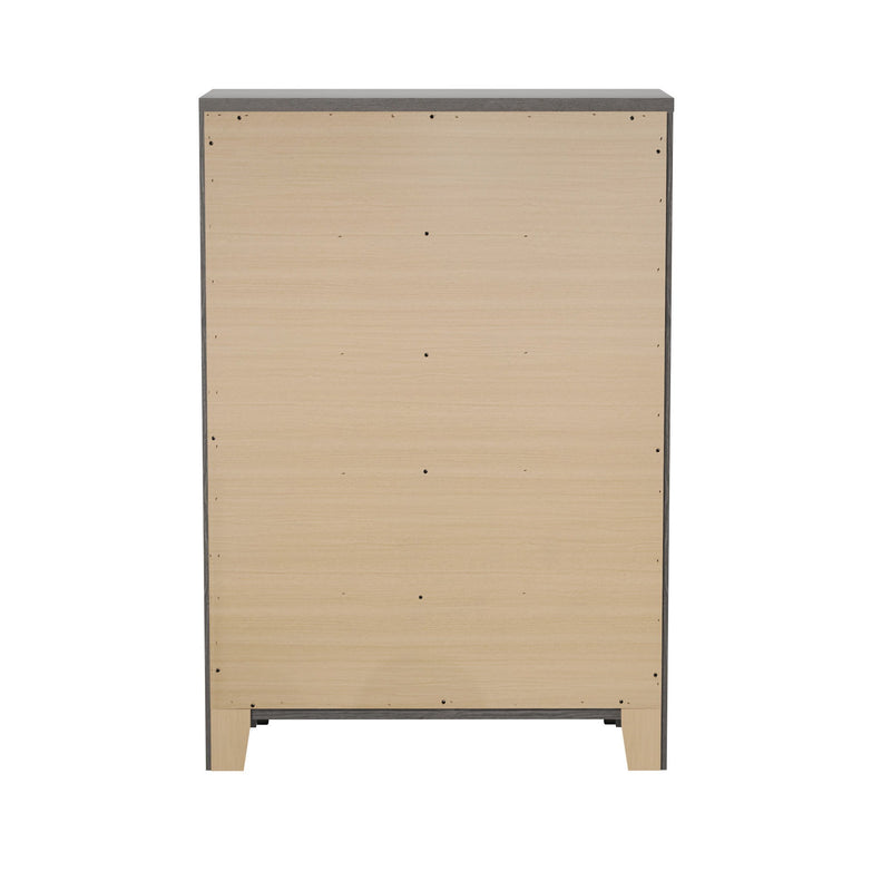 5 Drawer Dresser - Gray / Brown - R&R Furniture Gallery (Fountain Valley, CA)