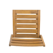 Outdoor Dining Side Chair (Set of 2) - Teak Finish - R&R Furniture Gallery (Fountain Valley, CA)
