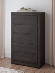Fraluna - Five Drawer Chest - Charcoal - R&R Furniture Gallery (Fountain Valley, CA)
