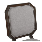 Selma - Side Chair (Set of 2) - Gray Fabric & Tobacco - R&R Furniture Gallery (Fountain Valley, CA)