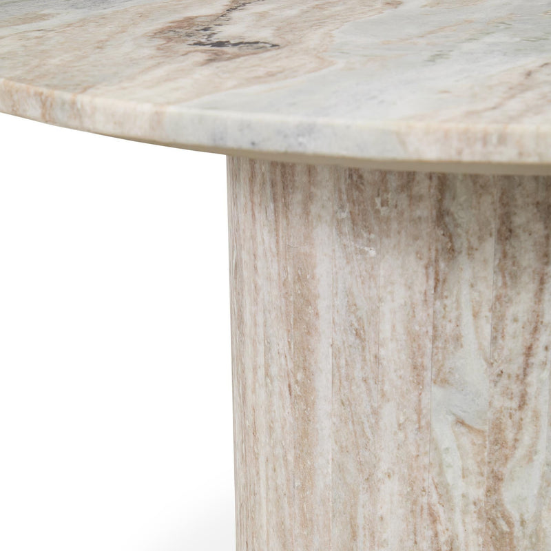 Amberly - Marble Round Coffee Table - Rusty Gray - R&R Furniture Gallery (Fountain Valley, CA)