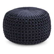 Renee - Handcrafted Round Pouf - R&R Furniture Gallery (Fountain Valley, CA)