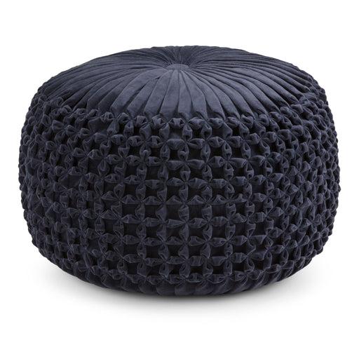 Renee - Handcrafted Round Pouf - R&R Furniture Gallery (Fountain Valley, CA)