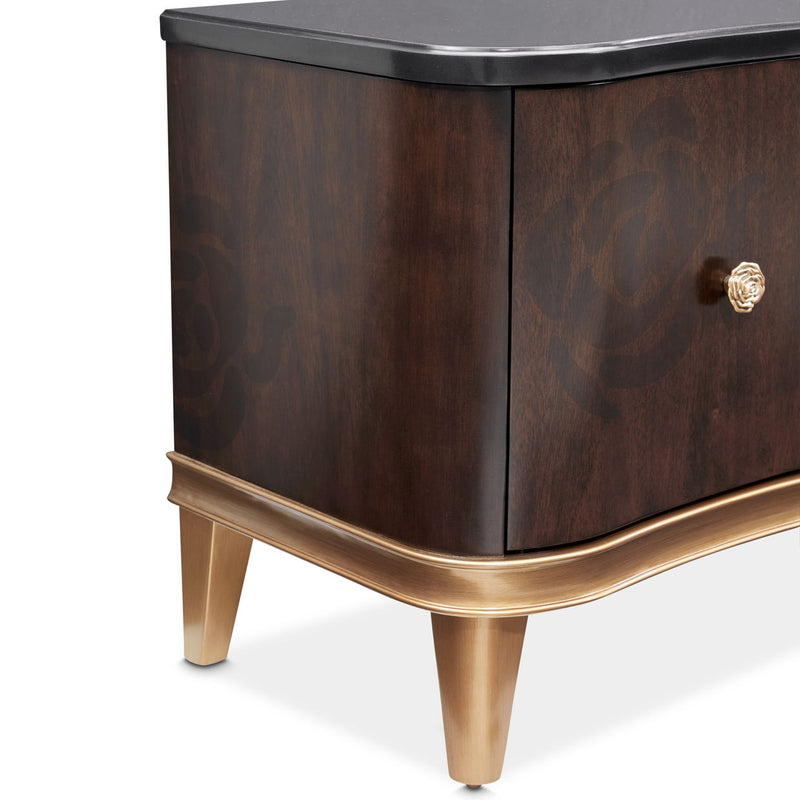 Camellia Field - Media Cabinet - Dark Brown - R&R Furniture Gallery (Fountain Valley, CA)