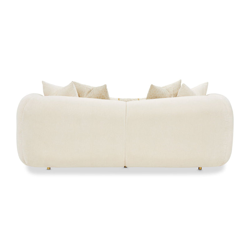 Sassani - Loveseat - Crepe / Gold - R&R Furniture Gallery (Fountain Valley, CA)
