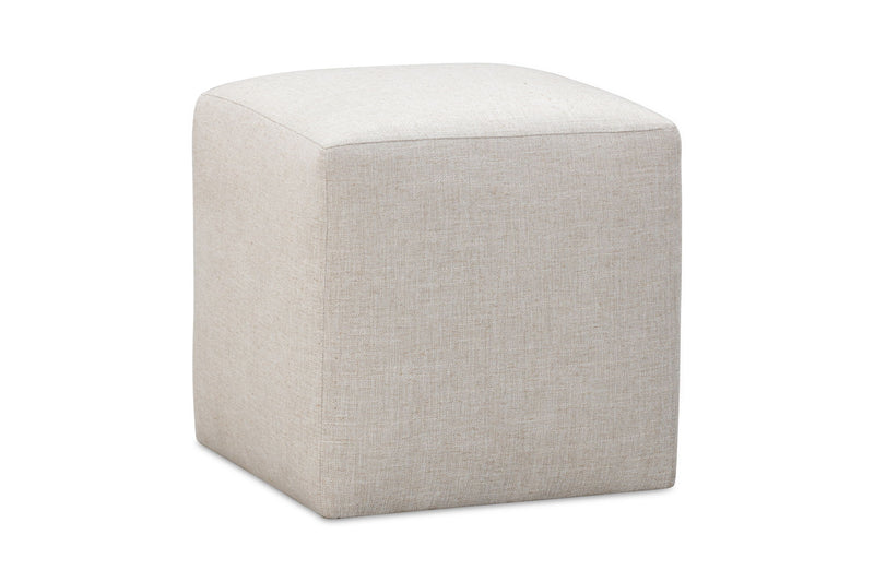 Liv Fully Upholstered Dining Ottoman in Natural Linen